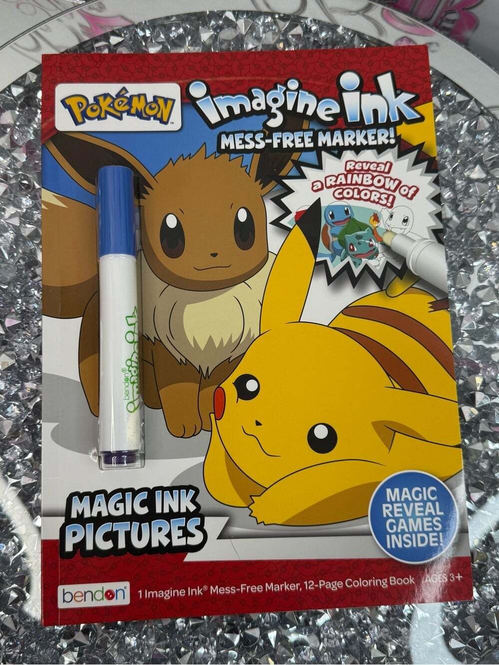 POKÉMON colouring book Imagine Ink Mess-Free Marker Activity Book - Blue Marker - Picture 2 of 3